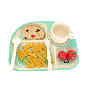 Toddler Dinnerware Bamboo Children Tableware Set Children'S Tableware